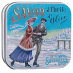 savon à l'huile d'olive Boite Métal 100 g Patinage